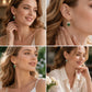 🎉 2026 Sale — Over 19000 Sold!💞 Rosebud C‑Shaped Hoop Earrings‑Sparkling 🌹
