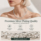 🌙 2026 Sale — Over 27,100 Sold!✨ Elegant Silver‑Tone Braided Wheat Chain Necklace 🤍