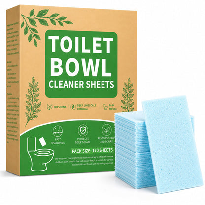 🎉 2026 Sale — Over 28,400 Sold!🚽 Quick-Dissolving Biodegradable Toilet Cleaning Sheets 120 Sheets ✨