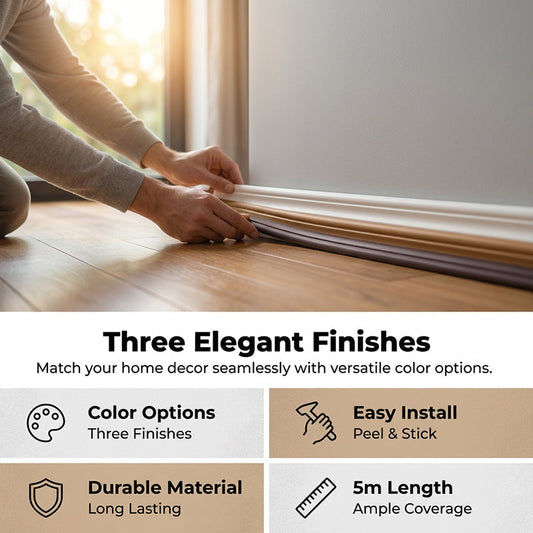 🏠 LIMITED-TIME 50% OFF! ✨ Flexible Molding Trim Strip – Waterproof, Peel & Stick, Multi-use 🛁