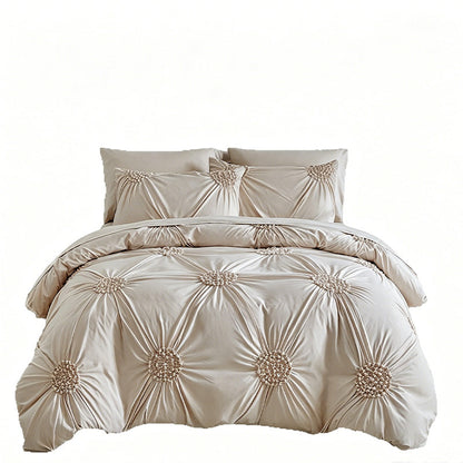 🎉 2026 Sale — Over 23,600 Sold!🎯 Elegant Pinch Pleat Duvet Cover Set – Soft 🛏️