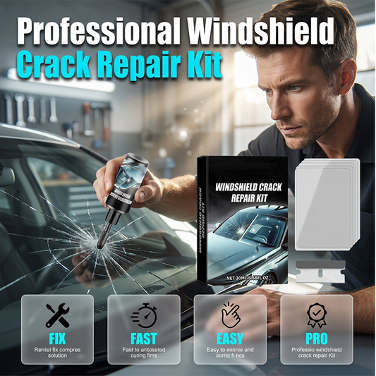 🎉 2026 Sale — Over 15,400 Sold!🔧 DIY Windshield Crack Repair Kit‑UV Curing Resin for Chips & Star Cracks ✨