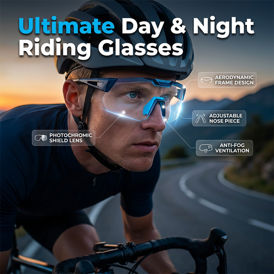 🎉 2026 Sale — Over 23,600 Sold!🚴 Stylish Day & Night Riding Glasses – Lightweight ✨