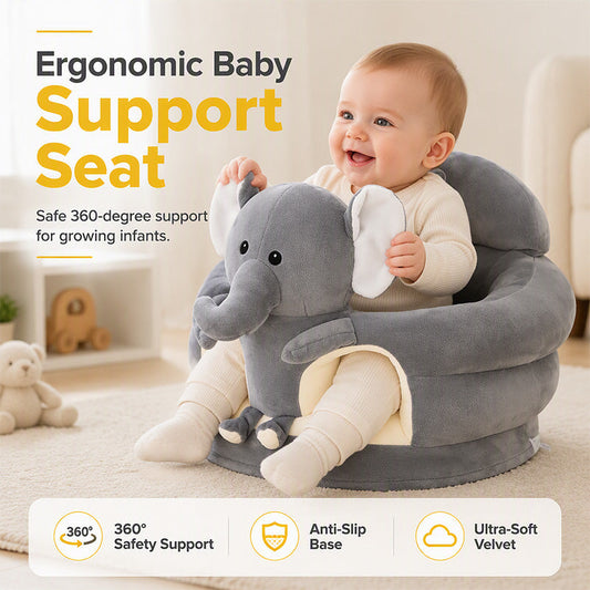 👶 2026 Sale — Over 18,000 Sold!🛋️Cartoon Baby Support Sofa – Infant Sitting Training Seat ✨