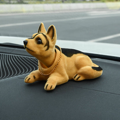 🎉 2026 Sale — Over 21,000 Sold!🚗 Cute Dog Bobblehead‑Nodding Car Dashboard Ornament 🐶