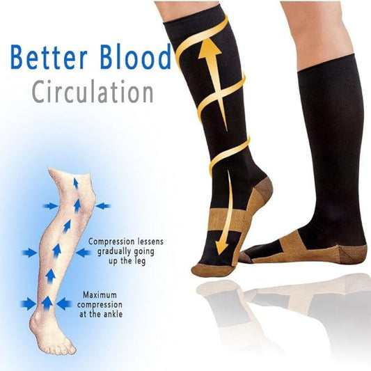 🎉 2026 Sale — Over 39,100 Sold!🧦Unisex Copper‑Infused Graduated Compression Socks ✨