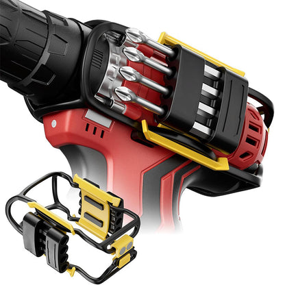 🎉 2026 Sale — Over 18,000 Sold!🔩 Universal Drill Bit Holder‑8/16 Holes Cordless Drill Accessory Storage Pouch ⚡