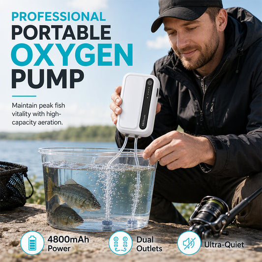🎉2026 Hot Sale — Over 11,400 Sold!💞Rechargeable Portable Oxygen Pump🐟