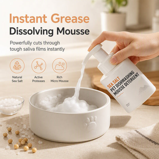 🎉2026 Hot Sale — Over 21,500 Sold!💞Sea Salt Pet Dishwashing Mousse Set🐾