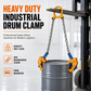 🛠️ LIMITED-TIME 50% OFF! ⚓ Heavy Duty Oil Drum Lifting Clamp – Gravity Lock, Die Forged, Crane & Forklift ✨