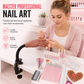 Professional 15 Piece Nail Art Practice Hand and Tool Kit for Training and Salon