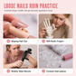Professional 15 Piece Nail Art Practice Hand and Tool Kit for Training and Salon