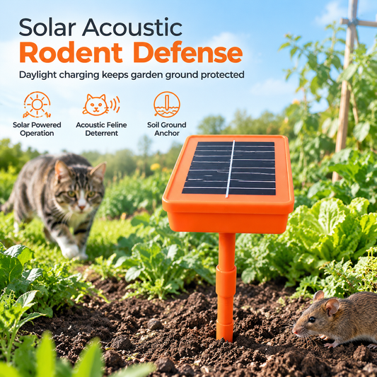 🌱 LIMITED-TIME 50% OFF! ⚡ Solar Garden Rodent Deterrent – Eco-friendly, Weatherproof, Hands-free 🌿