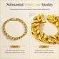 🤵 LIMITED-TIME 50% OFF! 👑 Sand-Gold Curb Link Bracelet – Solid Build, Watch Clasp, Luxury Look ✨